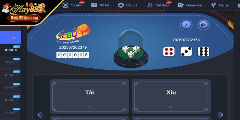 Xổ số sicbo là một phiên bản độc đáo kết hợp hình thức xổ số nhanh